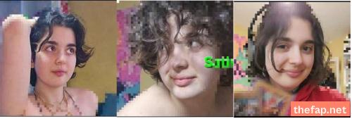 This curly haired chubby girl
